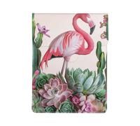 Flamingo Succulent Plants Printed Laptop Sleeve Bag 13-Inch - Leather Laptop Sleeve Case Shockproof Protective Computer Cover Bag