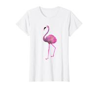 Flamingo - Summer Holiday Pink Bird Edition Value Graphic T-Shirt, Women, White, L