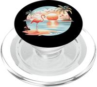 Flamingo Sunset Paradise Tranquil Moments PopSockets PopGrip for MagSafe