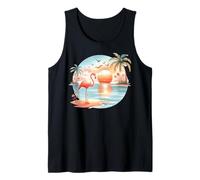 Flamingo Sunset Paradise Tranquil Moments Tank Top
