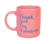 Flamingo Thank God I'm Fabulous Pink Mug, Sassy Gift, Secret Santa Gift