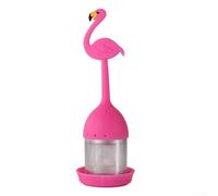 Flamingo-Themed Silicone Tea Infuser with 304 Stainless Steel Fine-Mesh Filter Ball for Loose Leaf Tea, Herbs & Spices - Dishwasher Safe, Easy Clean,(4)