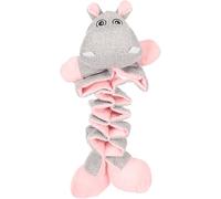 Flamingo TOY PUPPY FILSY HIPPO GREY/PINK 18x11x34CM