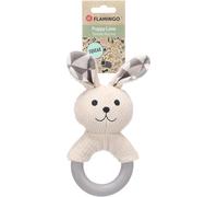 Flamingo TOY PUPPY RABBO RABBIT WITH RING WHITE 10x6,5x21,2CM