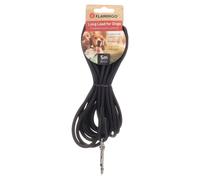 Flamingo Dog Training and tracking leash Caspar Black 5m 6mm