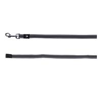 Flamingo Training Leash Xeno Dark Gray Nylon Reflective For Dogs