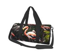 Flamingo Tropical Wildlife Printed Canvas Travel Duffel Bag - Gym Sports Bag with Large Capacity for Weekend Business Travel