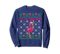 Flamingo Ugly Christmas Sweater Feliz Navidad Sweatshirt
