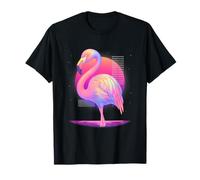 Flamingo Vaporwave Bird Pastel Sunset Tropics T-Shirt