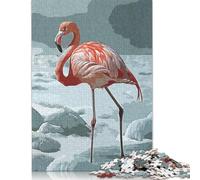 Flamingo Vintage 500 Piece Jigsaw Puzzle Family Fun Jigsaws for Adults And Challenging Game,stress Relief Games And Unique Gifts 500pcs (52x38cm)