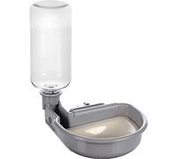 Flamingo WATER BOWL WITH BOTTLE FOR WIRE CAGE DIZA GREY 480ML