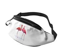 Flamingo Watercolor Tropical Birds Pink Fanny Pack Sport Casual Waist Pack for Women Men Fashionable