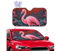 Flamingo Windshield Sun Shade Block Uv Rays Sun Visor Protector Heat Protection Windscreen Cover Universal For Vehicle Vans Suv S