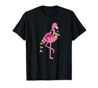 Flamingo with Banner Flags Value Graphic T-Shirt