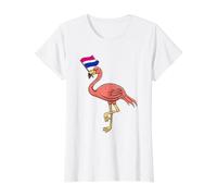 Flamingo with Bisexual Pride Flag Value Graphic T-Shirt
