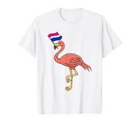 Flamingo with Bisexual Pride Flag Value Graphic T-Shirt