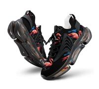 Flamingo with Blue Jay Bird Men’s Running Shoes Comfortable Sneakers