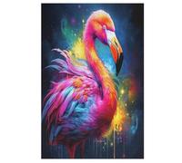 Flamingo Wooden Puzzles for Adults,1000 Piece,Jigsaw Puzzle for Teens Brain Challenge 78×53cm