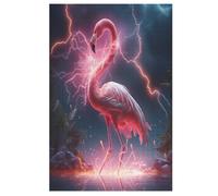 Flamingo Wooden Puzzles for Adults,1000 Piece,Jigsaw Puzzle for Teens Brain Challenge 78×53cm