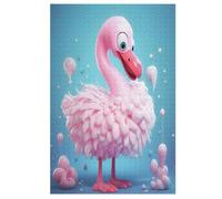 Flamingo Wooden Puzzles for Adults,1000 Piece,Jigsaw Puzzle for Teens Brain Challenge 78×53cm