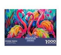 Flamingo1000 Puzzles for Adults Challenging Beautiful Decoration Puzzle Fun Challenging Animal Theme Brainteasing Adults Jigsaw Puzzle 38x26cm/1000pcs Educational Games