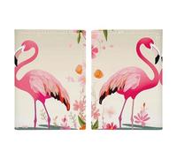 Flamingos And Flowers Passport Holder, ID Card Protector Case Passport Holder with Slot Passports Travel Wallet Document Cover for Women And Men