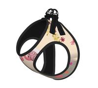 Flamingos and Flowers Small Pet Harness Vest - Full Print Design, Adjustable and Reflective for Safety, Suitable for Small Cats and Dogs Pet leash vest
