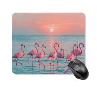 Flamingos at Dusk Mouse Pad Square Mouse Mat Non-Slip Rubber Base Mousepad Wireless Mice Mat for Gaming, Office & Home, Waterproof Mouses Mats for Laptop/Desktop 25 * 30cm