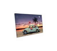 Flamingos Ate My Car Modern Canvas Wall Art Picture Print CanvasGeeks Multi W36 inch x H24 inch x D40mm