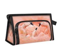 Flamingos Bird Travel Makeup Bag for Women Men Kids Girls Boys Flamingos Cute Multipurpose Wash Pouch Bag Toiletry Cosmetic Toiletries Shower Bag Organizer