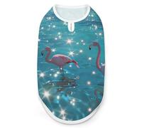 Flamingos on The Lake Print Pet Clothes T Shirt Pets Clothing Vests Tee Tops Dogs Costume Coat For Dog Cat 2XL