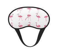 Flamingos on White Print Blackout Sleep Mask - Side Sleeper Eye Cover, Soft Comfort, Perfect for Travel, Meditation