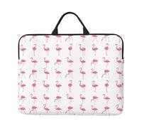 Flamingos On White Print Laptop Case Sleeve For School Office Travel Lightweight Water-Resistant Notebook