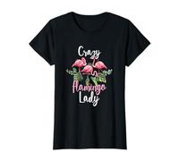 Flamingos Pink Birds Summer Animal Flowers Nature Lady Gift T-Shirt