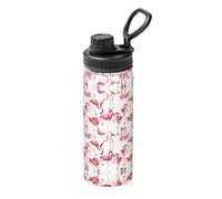 Flamingos Printing Print Sports Insulated Kettle 18oz Stainless Steel Kettle, for Travel, Sports, Fitness