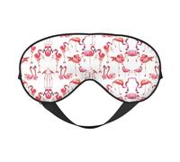 Flamingos Sleep Mask Night's Sleep Soft Eye Mask Adjustable Strap Works Nap Position Sleeping Aid