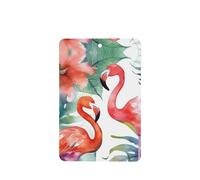 Flamingos Watercolor Tropics Car Air Fresheners 6 Pcs, Funny Hanging Car Air Fresheners Cute Long Lasting Scented Mirror Hanging Decoration Ornaments Gift Interior Decor Accessories For Men Women