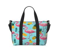 (Flamingos) Waterproof Lightweight Hand Travel Bag - Large Carry-On for 3-5 Day Trips | Air Travel, Sports, Weekend Use | Men & Women (1-Pack)