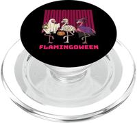 Flamingoween Funny Flamingo Halloween Spooky Trio Party PopSockets PopGrip for MagSafe
