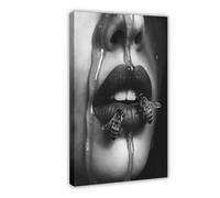 Flamint The Bee And The Honey Dripping from Her Lips Canvas Poster for Bedroom Decor Gift