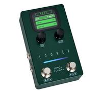 FLAMMA FF01 Looper Pedal, 40 Slots, 160 Mins Looping Time, Stereo Guitar Loop Pedal with Screen, Fade Out, USB Data Management