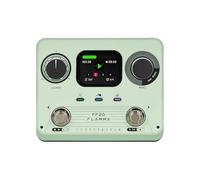 FLAMMA FF20 Looper Pedal Drum Machine, Drum Looper Guitar Pedal with Screen, 300 Min Recording, 220 Drum Grooves, 100 Loop Slots, Time Stretch, Auto Record, USB & Headphone Out, for Guitar and Bass