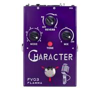 FLAMMA FV03 Vocal Effects Pedal Voice Processor Vocal Amplifier Stompbox Voice Changing Sounds Like Robot Male Female Baby with Delay Reverb Effects for Polishing Up Vocals Includes Guitar Playing