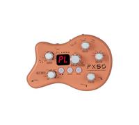 FLAMMA FX50 Multi-Effect Training Guitar Pedal, Mini Portable with 40 Drum Rhythms, 15 Effects, 32 Patches, Tuner Function, Wired Stand and Batteries