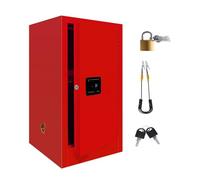 Flammable Safety Cabinet, Explosion Proof Hazardous Storage for Dangerous Goods, Fireproof Container for Flammable Liquids, 30 Gallon Capacity