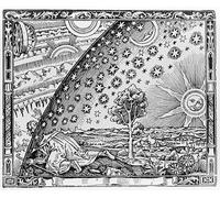 Flammarion engraving, unknown artist, 1888 - Canvas Print On A Wooden Frame - Perfect Picture For Wall Decoration