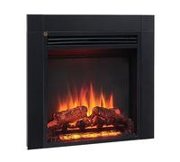 FLAMME 24" Freestanding Electric Fireplace, Innsbruck, Black