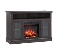 FLAMME 47" Freestanding Electric Fireplace Suite, Northam, Espresso Oak