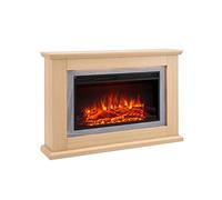 FLAMME Evora Fireplace with 47'' surround with 2kW Fireplace Heater Natural Oak Multiple Colours Available