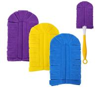 Flammi 360° Fleece Duster Refills for Swiffer, Reusable Duster Refills Heavy Duty Compatible with Swiffer Hand Duster (3 Pack-Mixed Color)